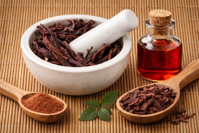 صورة_الخواجوا خواجوا على شكل جذور و بودرة و زيت